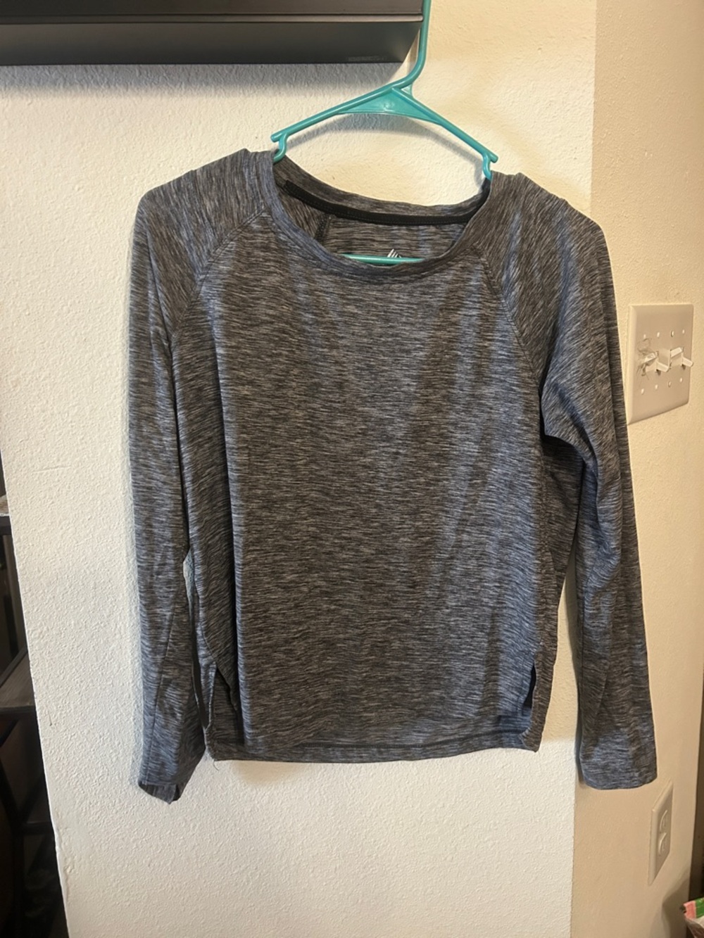RBX Women's Long Sleeve Heathered Gray Active Top